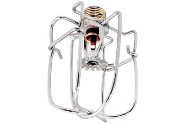 Fire sprinkler headguard; do not hang items from sprinkler head