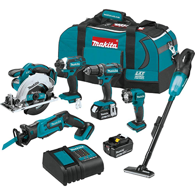 Makita 18 Volt LXT Lithium-Ion Cordless 6-Piece Combo Kit