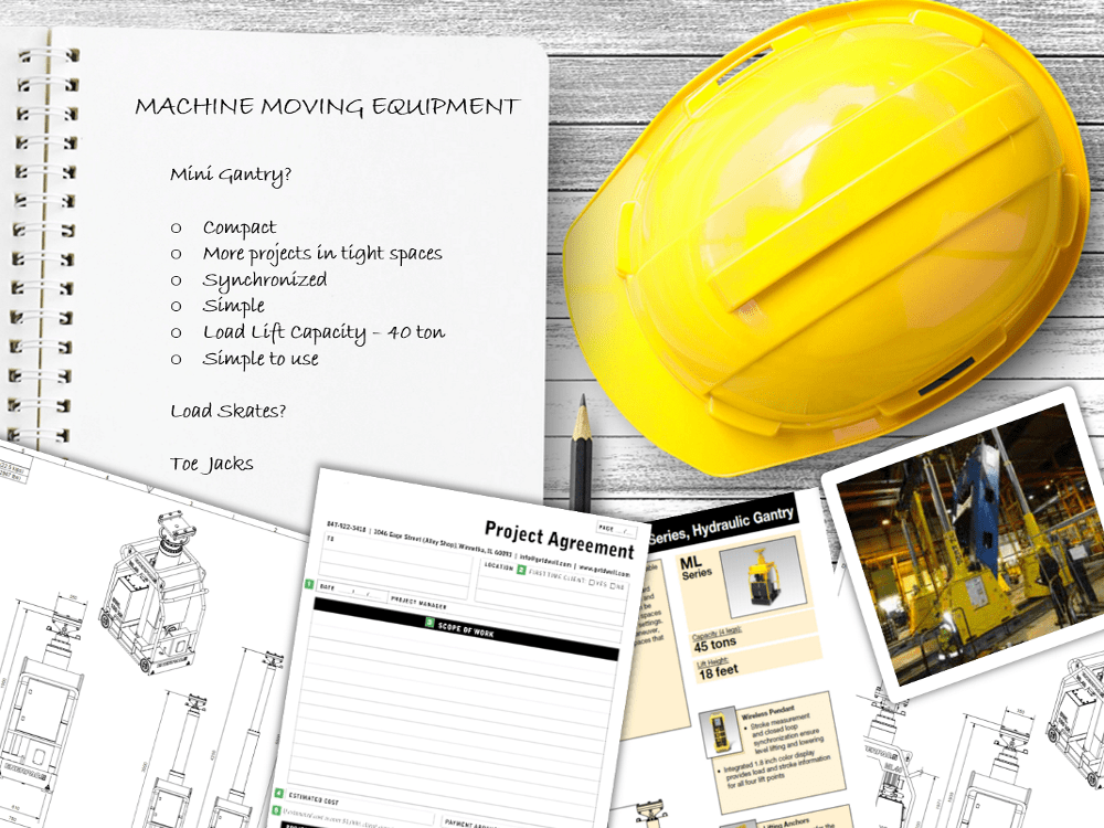 moving heavy machines equipment checklist