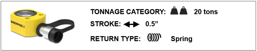 low height hydraulic cylinder