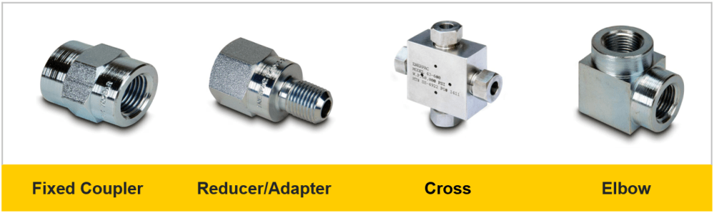 hydraulic fittings types for tools and systems